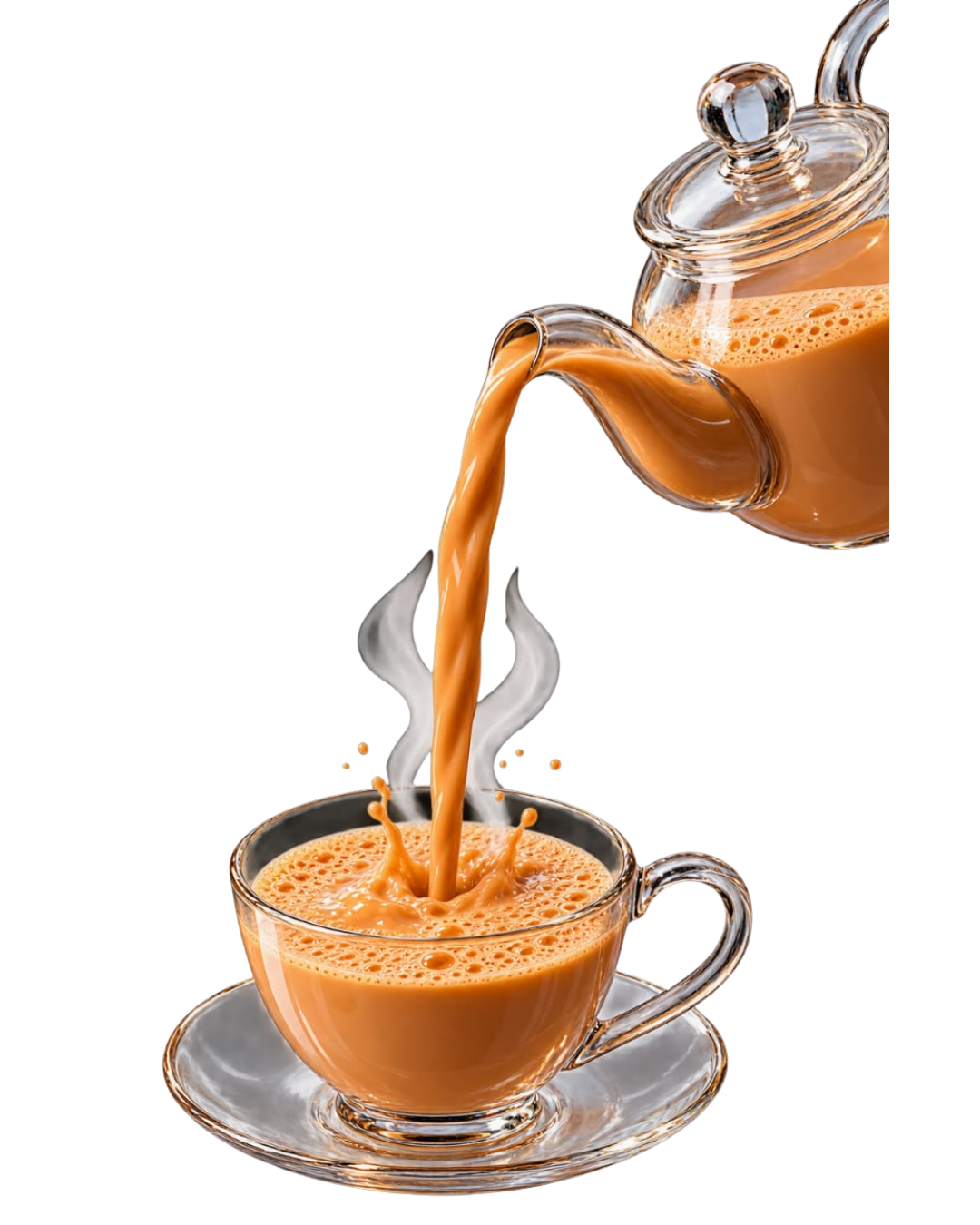 StrongCup tea leaves and blend